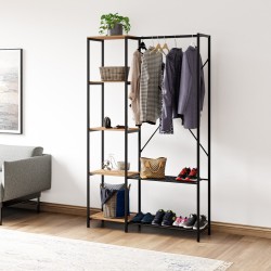 Çok Amaçlı Metal Ayaklı Raflı Dolap Ayakkabılık Portatif Portmanto Gardırop Çam 1370 Çok Amaçlı Metal Ayaklı Raflı Dolap Ayakkabılık Portatif Portmanto Gardırop Çam 1370