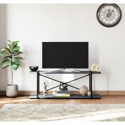 Televizyon Ünitesi Tv Standı Raflı Metal Sehpa Füme 1381 Televizyon Ünitesi Tv Standı Raflı Metal Sehpa Füme 1381