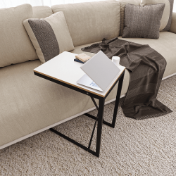 C Sehpa Yan Sehpa Zigon Sehpa Beyaz 1411 C Sehpa Yan Sehpa Zigon Sehpa Beyaz 1411