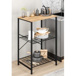 Çok Amaçlı Mutfak Rafı Bangosu Masa Dar Çam 1442