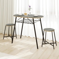 Mutfak Masası Oval Tabure Takımı Masa Sandalye Takımı Füme 1475 Mutfak Masası Oval Tabure Takımı Masa Sandalye Takımı Füme 1475