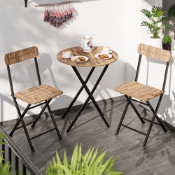 Masa Sandalye Bahçe  Bistro Takım Yuvarlak Çam 1481  Masa Sandalye Bahçe  Bistro Takım Yuvarlak Çam 1481