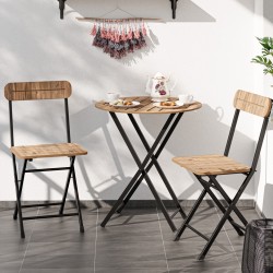 Masa Sandalye Bahçe  Bistro Takım Yuvarlak Çam 1481  Masa Sandalye Bahçe  Bistro Takım Yuvarlak Çam 1481