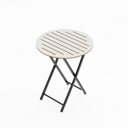 Bahçe Masası Katlanır Bistro Masa Yuvarlak Beyaz 1488 Bahçe Masası Katlanır Bistro Masa Yuvarlak Beyaz 1488