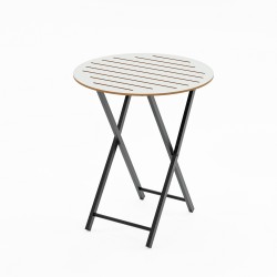 Bahçe Masası Katlanır Bistro Masa Yuvarlak Beyaz 1488 Bahçe Masası Katlanır Bistro Masa Yuvarlak Beyaz 1488