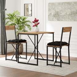 Mutfak Masası Minderli 2 Kişilik Balkon Masa Takımı Çam 1492 Mutfak Masası Minderli 2 Kişilik Balkon Masa Takımı Çam 1492