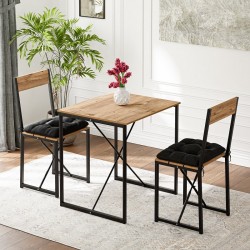 Mutfak Masası Minderli 2 Kişilik Balkon Masa Takımı Çam 1492 Mutfak Masası Minderli 2 Kişilik Balkon Masa Takımı Çam 1492