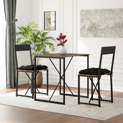 Mutfak Masası Minderli 2 Kişilik Balkon Masa Takımı Füme 1494 Mutfak Masası Minderli 2 Kişilik Balkon Masa Takımı Füme 1494