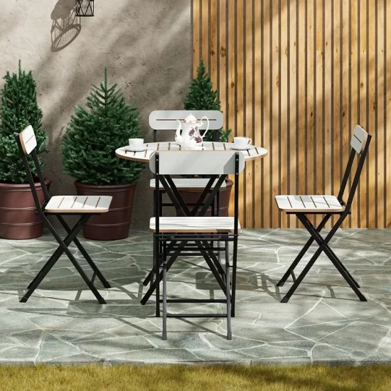 4 Kişilik Yuvarlak Bistro Takım Bahçe Mutfak Masa Sandalye Beyaz 1501 4 Kişilik Yuvarlak Bistro Takım Bahçe Mutfak Masa Sandalye Beyaz 1501