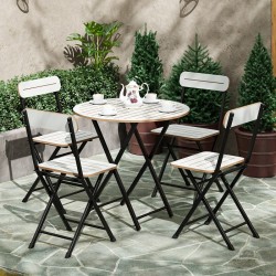 4 Kişilik Yuvarlak Bistro Takım Bahçe Mutfak Masa Sandalye Beyaz 1501 4 Kişilik Yuvarlak Bistro Takım Bahçe Mutfak Masa Sandalye Beyaz 1501
