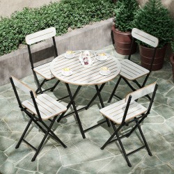 4 Kişilik Yuvarlak Bistro Takım Bahçe Mutfak Masa Sandalye Beyaz 1501 4 Kişilik Yuvarlak Bistro Takım Bahçe Mutfak Masa Sandalye Beyaz 1501