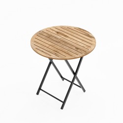 Katlanır 4 Kişilik Yuvarlak Bahçe Masası Bistro Masa 70x70 Çam 1506 Katlanır 4 Kişilik Yuvarlak Bahçe Masası Bistro Masa 70x70 Çam 1506