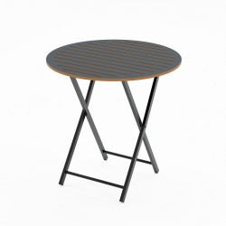 Katlanır 4 Kişilik Yuvarlak Bahçe Masası Bistro Masa 70x70 Füme 1508 Katlanır 4 Kişilik Yuvarlak Bahçe Masası Bistro Masa 70x70 Füme 1508