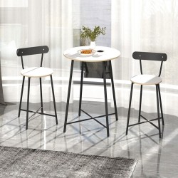 Mutfak Oval 2 Kişilik Bar Yemek Masası Beyaz 1516 Mutfak Oval 2 Kişilik Bar Yemek Masası Beyaz 1516