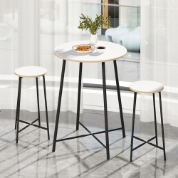 Oval 2 Kişilik Yemek Masası Bar Masası Mutfak Beyaz 1527 Oval 2 Kişilik Yemek Masası Bar Masası Mutfak Beyaz 1527