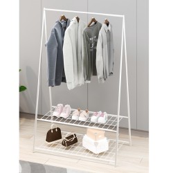 Konfeksiyon Elbise Askılık Iki Raflı Beyaz 1538 Konfeksiyon Elbise Askılık Iki Raflı Beyaz 1538