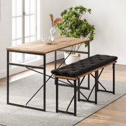 Masa Takımı Bench Bank Minderli Masa Seti 120x60 Mutfak ve Yemek Masası Çam 1562 Masa Takımı Bench Bank Minderli Masa Seti 120x60 Mutfak ve Yemek Masası Çam 1562