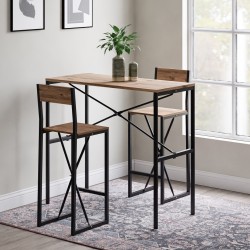 Gzl Bar Masa Bar Sandalye Yemek Masa Sandalye Takımı Çam 1579