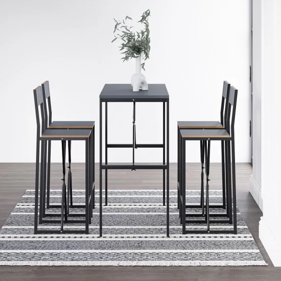 4 Kişilik Gzl Bar Masa Bar Sandalye Yemek Masa Sandalye Takımı Füme 1585 4 Kişilik Gzl Bar Masa Bar Sandalye Yemek Masa Sandalye Takımı Füme 1585