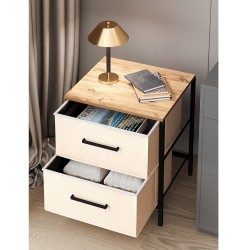 2 Çekmeceli Çok Amaçlı Dolap Komodin Sehpa Çam 1589 2 Çekmeceli Çok Amaçlı Dolap Komodin Sehpa Çam 1589