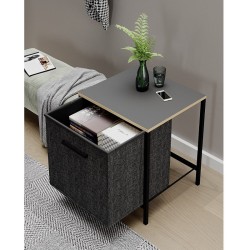 Çok Amaçlı Dolap 1 Çekmeceli Komodin Sehpa Füme 1593 Çok Amaçlı Dolap 1 Çekmeceli Komodin Sehpa Füme 1593