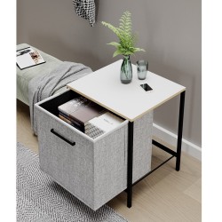 Çok Amaçlı Dolap 1 Çekmeceli Komodin Sehpa Gri 1594 Çok Amaçlı Dolap 1 Çekmeceli Komodin Sehpa Gri 1594