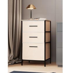 Çok Amaçlı Dolap 3 Çekmeceli Orta Boy Komodin Sehpa Çam 1601