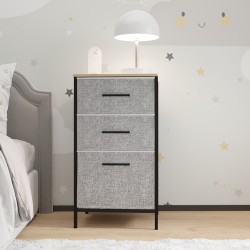 Çocuk 3 Çekmeceli Orta Boy Komodin Sehpa Gri 1603 Çocuk 3 Çekmeceli Orta Boy Komodin Sehpa Gri 1603