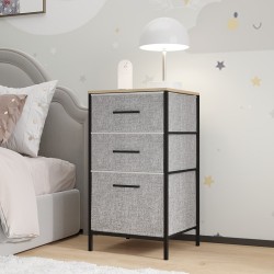 Çocuk 3 Çekmeceli Orta Boy Komodin Sehpa Gri 1603 Çocuk 3 Çekmeceli Orta Boy Komodin Sehpa Gri 1603