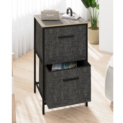 Çok Amaçlı Dolap 2 Çekmeceli Orta Boy Komodin Sehpa Füme 1605 Çok Amaçlı Dolap 2 Çekmeceli Orta Boy Komodin Sehpa Füme 1605