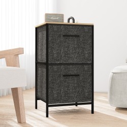 Çok Amaçlı Dolap 2 Çekmeceli Orta Boy Komodin Sehpa Füme 1605