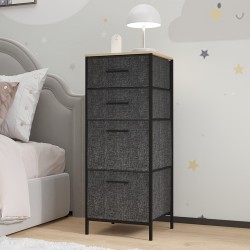 Çocuk 4 Çekmeceli  Komodin Sehpa Füme 1614 Çocuk 4 Çekmeceli  Komodin Sehpa Füme 1614