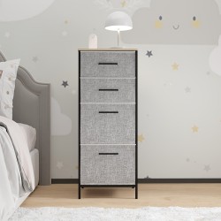 Çocuk 4 Çekmeceli  Komodin Sehpa Gri 1615 Çocuk 4 Çekmeceli  Komodin Sehpa Gri 1615