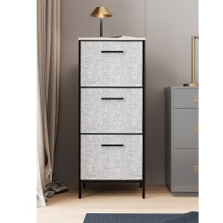 3 Çekmeceli Çok Amaçlı Dolap Büyük Boy Komodin Sehpa Gri 1618 3 Çekmeceli Çok Amaçlı Dolap Büyük Boy Komodin Sehpa Gri 1618