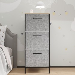 Çocuk Dolabı 3 Çekmeceli Büyük Boy Komodin Sehpa Gri 1621 Çocuk Dolabı 3 Çekmeceli Büyük Boy Komodin Sehpa Gri 1621