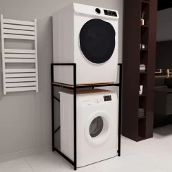 Banyo Rafı Çamaşır ve Kurutma Makinesi Dolabı Çam 1623  