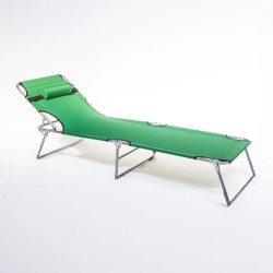 Kamp Yatağı Yastıklı Katlanır Şezlong Kampet Yeşil 1627 Kamp Yatağı Yastıklı Katlanır Şezlong Kampet Yeşil 1627