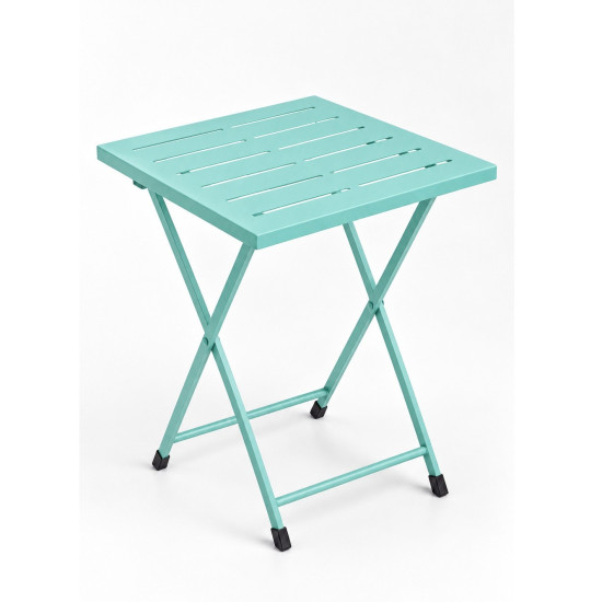 Katlanır Metal Balkon Bahçe Bistro Masa 50x50 cm Kare Masa 75 cm Mint Yeşili 1645 Katlanır Metal Balkon Bahçe Bistro Masa 50x50 cm Kare Masa 75 cm Mint Yeşili 1645