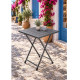 Katlanır Metal Balkon Bahçe Bistro Masa 50x50 cm Kare Masa 75 cm Füme 1649 Katlanır Metal Balkon Bahçe Bistro Masa 50x50 cm Kare Masa 75 cm Füme 1649