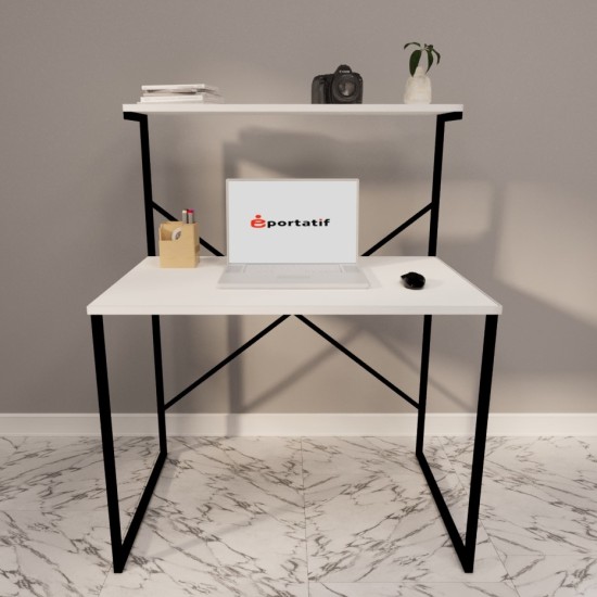 Study Desk with Shelves 60x90 Office Desk Study Desk Multi-Purpose Study Desk White 1309 Study Desk with Shelves 60x90 Office Desk Study Desk Multi-Purpose Study Desk White 1309