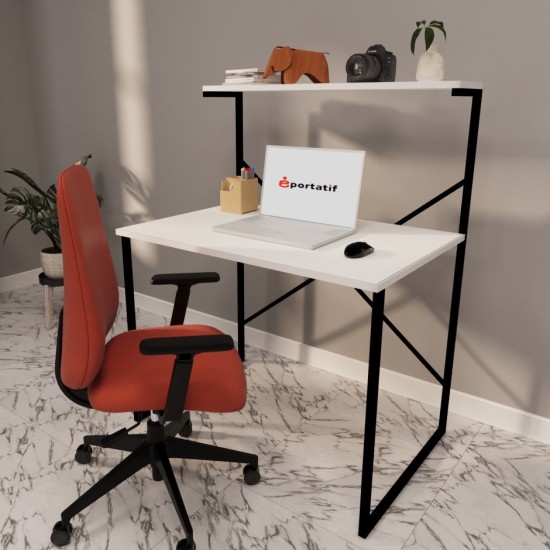 Study Desk with Shelves 60x90 Office Desk Study Desk Multi-Purpose Study Desk White 1309 Study Desk with Shelves 60x90 Office Desk Study Desk Multi-Purpose Study Desk White 1309