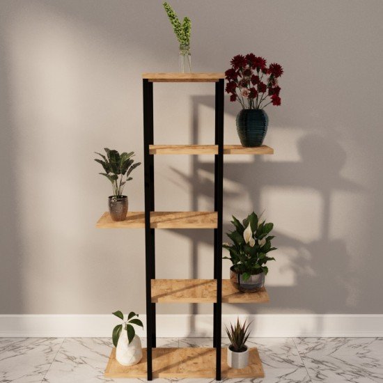 Decorative 5 Shelves Metal Flowerpot Flowerpot Stand Flowerpot Pine 1307 Decorative 5 Shelves Metal Flowerpot Flowerpot Stand Flowerpot Pine 1307