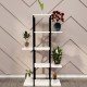 Decorative 5 Shelves Metal Flowerpot Flowerpot Stand Flowerpot White 1312