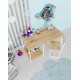 Children's Study Table and Chair Game Activity Activity Table Wood