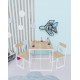 Children's Activity Game Study Table And Chair Activity Table Pine