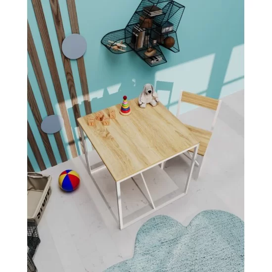 Aktivite Masası Çocuk Etkinlik Oyun Çalışma Masa ve Sandalye Çam Aktivite Masası Çocuk Etkinlik Oyun Çalışma Masa ve Sandalye Çam